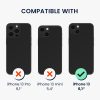 Kwmobile tok levehető nyakpánttal Apple iPhone 13-hoz, átlátszó/fekete, szilikon, KWM000022TL001C