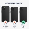 Kwmobile tok levehető nyakpánttal Apple iPhone 12-höz, átlátszó/fekete, szilikon, KWM000022TN001C