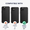 Kwmobile tok levehető nyakpánttal Apple iPhone 12 Pro készülékhez, átlátszó/fekete, szilikon, KWM000022TO001C