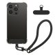 Kwmobile tok levehető nyakpánttal Apple iPhone 15 Pro készülékhez, átlátszó/fekete, szilikon, KWM000022TQ001C