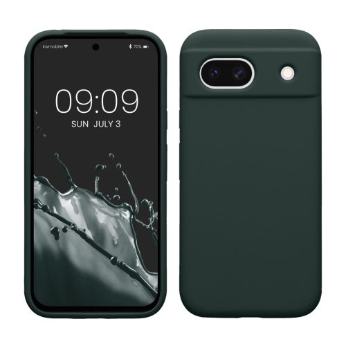 Kwmobile Google Pixel 8a tok, sötétzöld, szilikon, KWM000020KQ028C