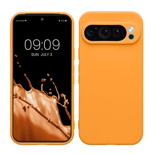 Kwmobile Google Pixel 9 Pro tok, narancssárga, szilikon, KWM000020PH002C