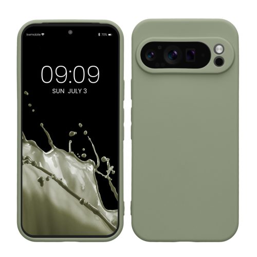 Kwmobile Google Pixel 9 Pro tok, világoszöld, szilikon, KWM000020PH009C