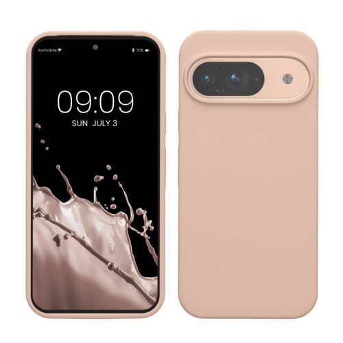 Kwmobile Google Pixel 9/Pixel 9 Pro tok, krémszínű, szilikon, KWM000020PI001C
