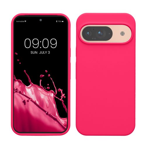 Kwmobile Google Pixel 9/Pixel 9 Pro tok, rózsaszín, szilikon, KWM000020PI005C
