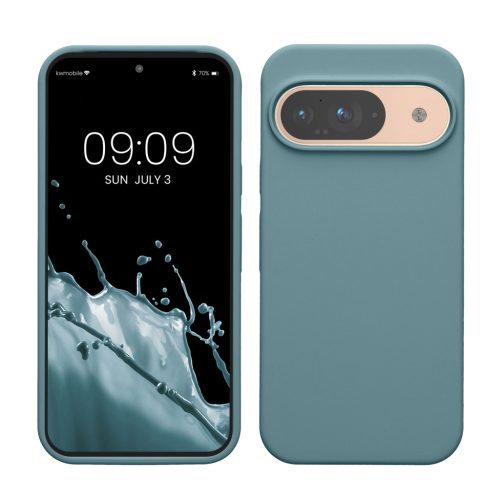 Kwmobile tok Google Pixel 9/Pixel 9 Pro készülékhez, zöld, szilikon, KWM000020PI010C