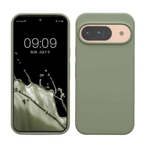 Kwmobile Google Pixel 9/Pixel 9 Pro tok, világoszöld, szilikon, KWM000020PI012C