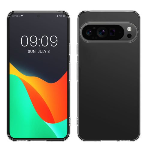 Kwmobile Google Pixel 9 Pro tok, átlátszó, szilikon, KWM000020PL001C