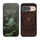 Kwmobile tok Google Pixel 9/Pixel 9 Pro készülékhez, barna, fa/szilikon, KWM000020PT003C