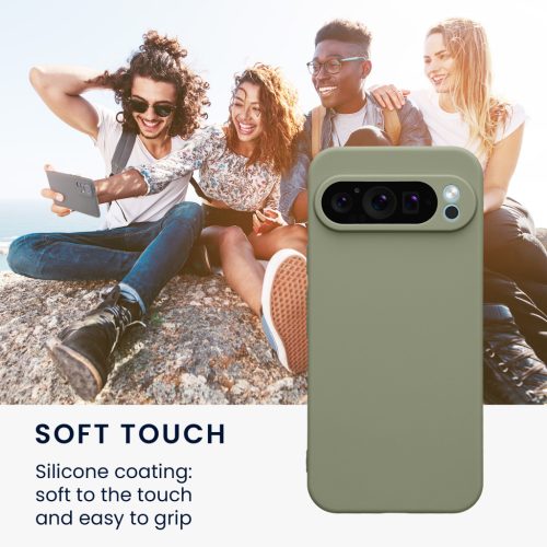 Kwmobile Google Pixel 9 Pro XL tok, világoszöld, szilikon, KWM000020PU007C