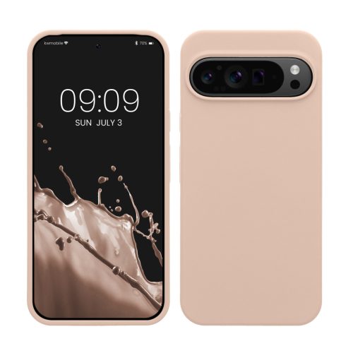 Kwmobile Google Pixel 9 Pro XL tok, krémszínű, szilikon, KWM000020PV001C