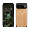 Kwmobile tok Google Pixel 9 Pro XL-hez, barna, fa/szilikon, KWM000020PX002C