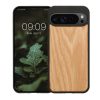Kwmobile tok Google Pixel 9 Pro XL-hez, barna, fa/szilikon, KWM000020PX002C