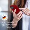 Kwmobile tok Apple iPhone 12/iPhone 12 Pro készülékhez, piros, szilikon, KWM000011JP101C