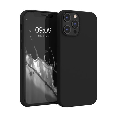 Kwmobile tok Apple iPhone 12 Pro Max készülékhez, fekete, szilikon, KWM000011JR083C