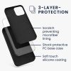 Kwmobile tok Apple iPhone 12 Pro Max készülékhez, fekete, szilikon, KWM000011JR083C