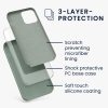 Kwmobile tok Apple iPhone 12 Pro Max készülékhez, zöld, szilikon, KWM000011JR084C