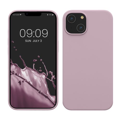Kwmobile tok Apple iPhone 14-hez, világoslila, szilikon, KWM000016NI047C