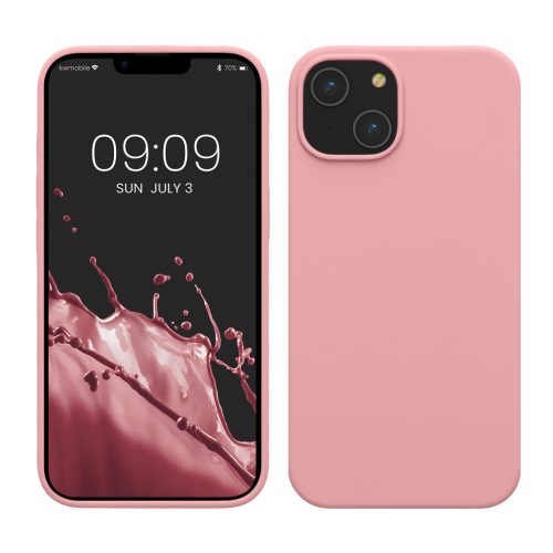 Kwmobile tok Apple iPhone 14-hez, világos rózsaszín, szilikon, KWM000016NI048C