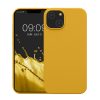 Kwmobile tok Apple iPhone 14-hez, sárga, szilikon, KWM000016NI049C