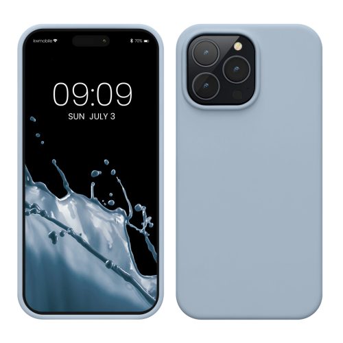 Kwmobile tok Apple iPhone 14 Pro Max készülékhez, világoskék, szilikon, KWM000016NL042C