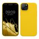 Kwmobile tok Apple iPhone 15 Plus-hoz, sárga, szilikon, KWM000020CB007C