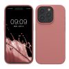Kwmobile tok Apple iPhone 15 Pro készülékhez, rózsaszín, szilikon, KWM000020CC036C