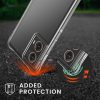 Kwmobile tok nyakpánttal Motorola Moto G85-höz, átlátszó/fekete, szilikon, KWM000022TS001C