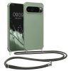 Kwmobile tok nyakpánttal Google Pixel 9/Pixel 9 Pro készülékhez, világoszöld, szilikon, KWM000020PY003C