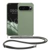 Kwmobile tok nyakpánttal Google Pixel 9/Pixel 9 Pro készülékhez, világoszöld, szilikon, KWM000020PY003C