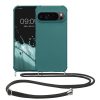 Kwmobile tok nyakpánttal Google Pixel 9/Pixel 9 Pro készülékhez, zöld, szilikon, KWM000020PY005C