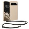 Kwmobile tok nyakpánttal Google Pixel 9 Pro XL-hez, krémszínű, szilikon, KWM000020PZ002C