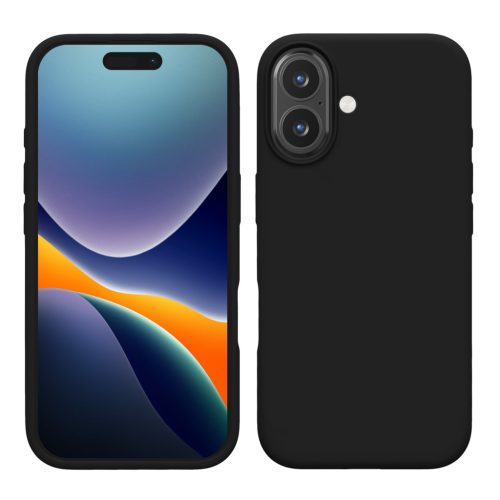 Kwmobile tok Apple iPhone 16-hoz, fekete, szilikon, KWM000022TU006C