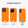 Kwmobile tok Apple iPhone 16-hoz, narancssárga, szilikon, KWM000022TU007C