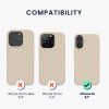 Kwmobile tok Apple iPhone 16-hoz, krémszínű, szilikon, KWM000022TU010C