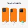Kwmobile tok Apple iPhone 16 Pro készülékhez, narancssárga, szilikon, KWM000022TW003C