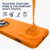 Kwmobile tok Apple iPhone 16 Pro készülékhez, narancssárga, szilikon, KWM000022TW003C