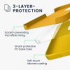 Kwmobile tok Apple iPhone 16 Pro készülékhez, sárga, szilikon, KWM000022TW004C
