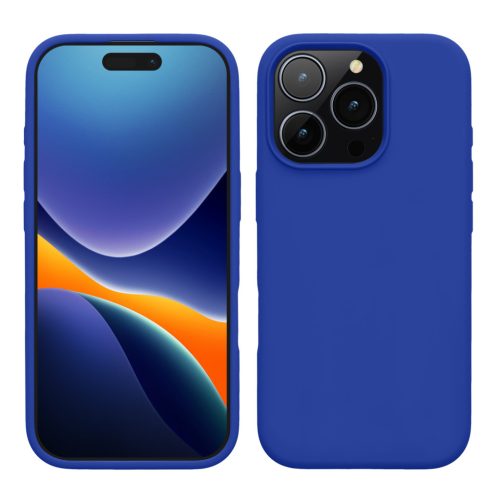 Kwmobile tok Apple iPhone 16 Pro készülékhez, kék, szilikon, KWM000022TW005C