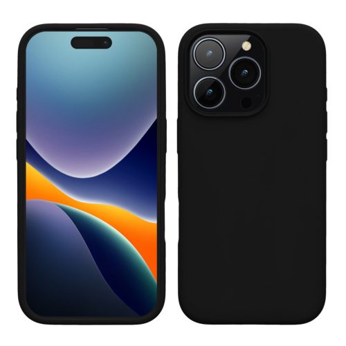 Kwmobile tok Apple iPhone 16 Pro készülékhez, fekete, szilikon, KWM000022TW008C