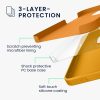 Kwmobile tok Apple iPhone 16 Pro készülékhez, narancssárga, szilikon, KWM000022TW009C