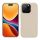 Kwmobile tok Apple iPhone 16 Pro készülékhez, krémszínű, szilikon, KWM000022TW011C
