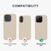 Kwmobile tok Apple iPhone 16 Pro készülékhez, krémszínű, szilikon, KWM000022TW011C