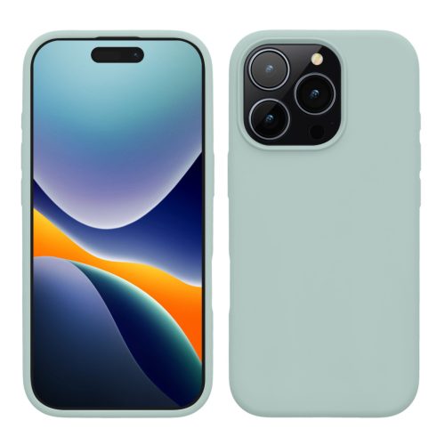 Kwmobile tok Apple iPhone 16 Pro készülékhez, világoszöld, szilikon, KWM000022TW012C