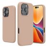 Kwmobile tok Apple iPhone 16 Pro készülékhez, krémszínű, szilikon, KWM000022TW013C
