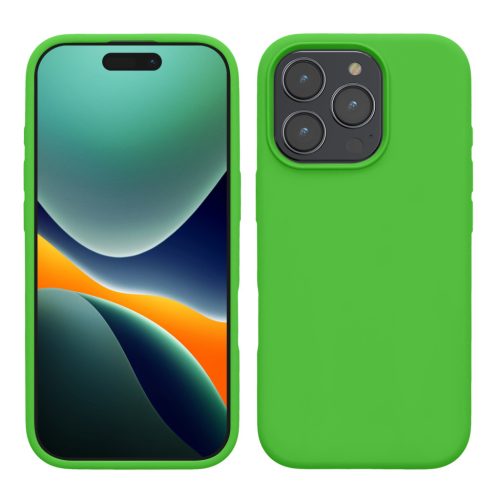 Kwmobile tok Apple iPhone 16 Pro Max készülékhez, zöld, szilikon, KWM000022TX003C