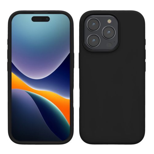 Kwmobile tok Apple iPhone 16 Pro Max készülékhez, fekete, szilikon, KWM000022TX005C