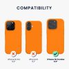 Kwmobile tok Apple iPhone 16 Pro Max készülékhez, narancssárga, szilikon, KWM000022TX008C