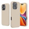 Kwmobile tok Apple iPhone 16 Pro Max készülékhez, krémszínű, szilikon, KWM000022TX009C