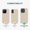 Kwmobile tok Apple iPhone 16 Pro Max készülékhez, krémszínű, szilikon, KWM000022TX009C